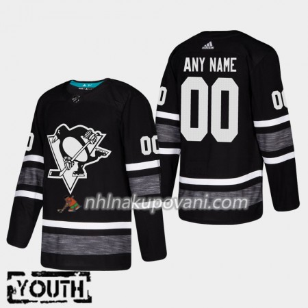 Pittsburgh Penguins Dresy Personalizované Černá 2019 NHL All-Star Adidas Authentic - Dětské